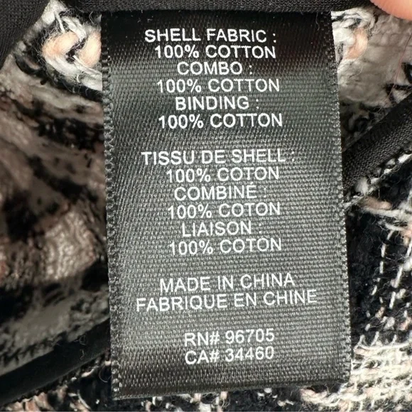 Rebecca Taylor Black and White Tweed Fringe Blazer Sz 6 - Picture 12 of 12